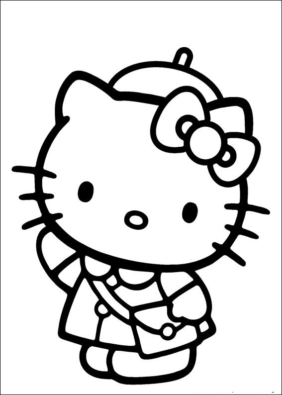 hello kitty para colorir francês