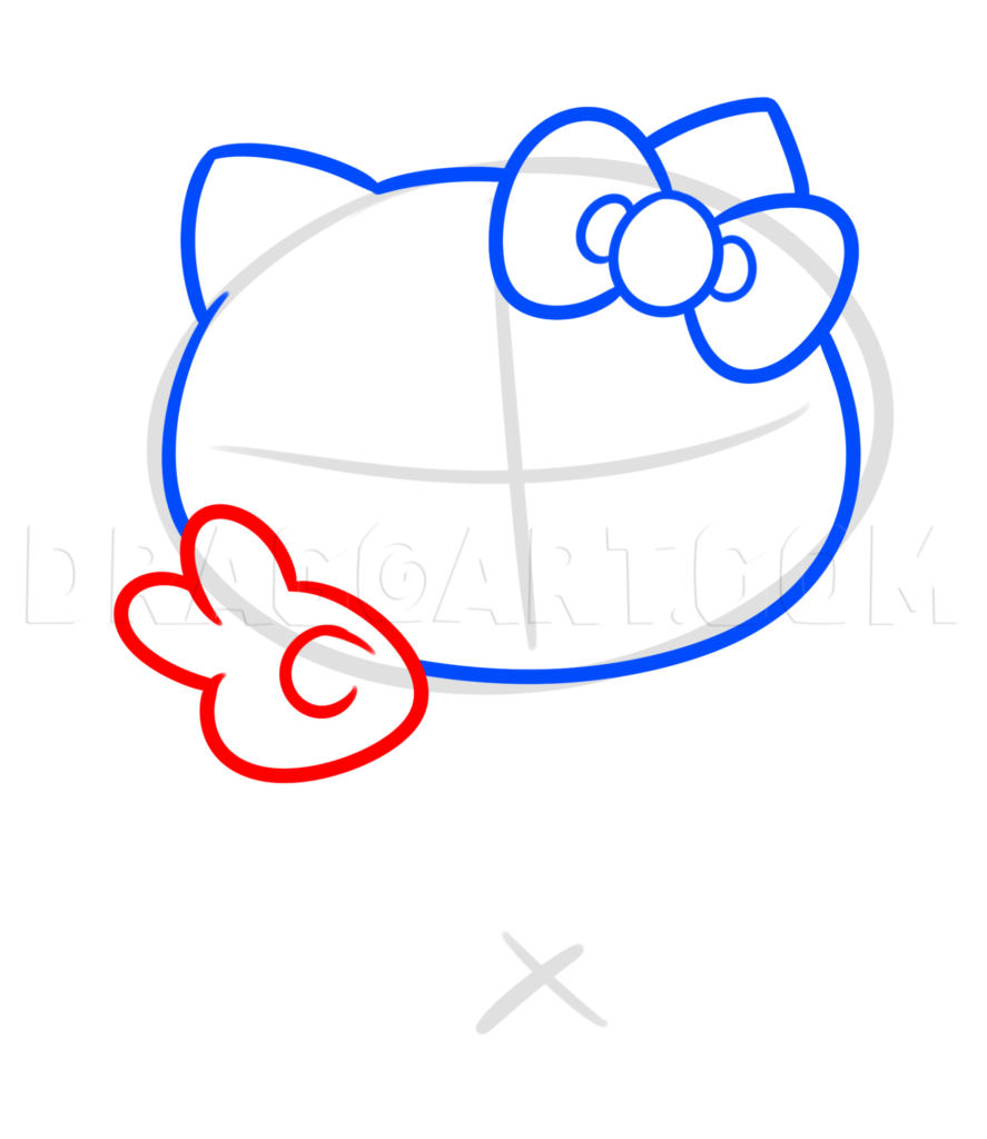 como desenhar hello kitty