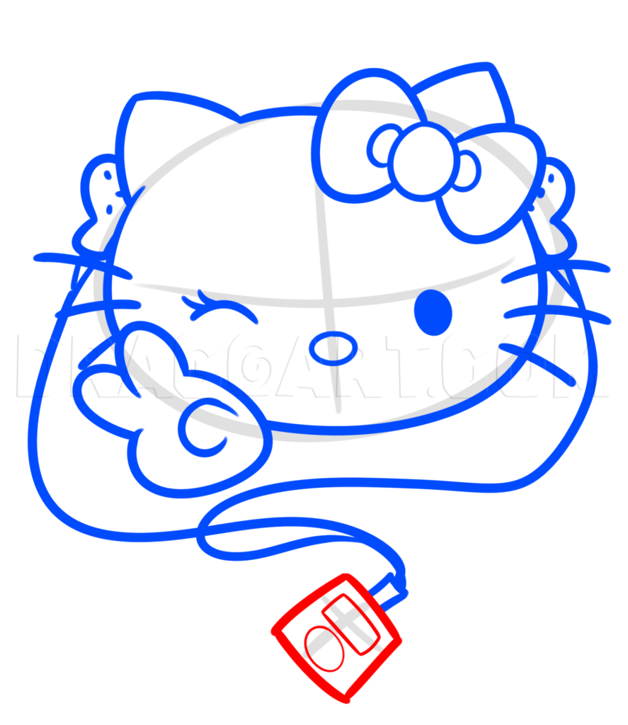 como desenhar hello kitty