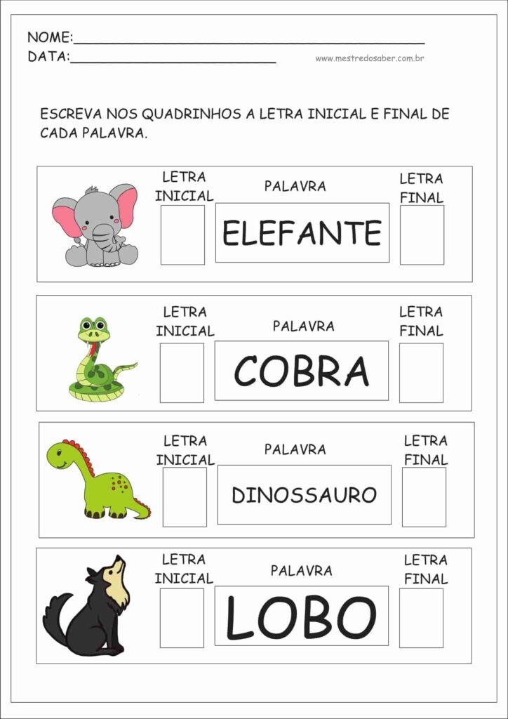 atividades para crianças português cobra