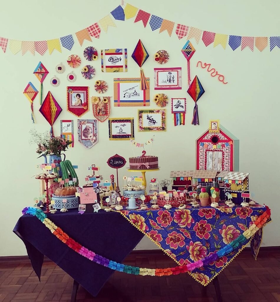 balão de festa junina comida