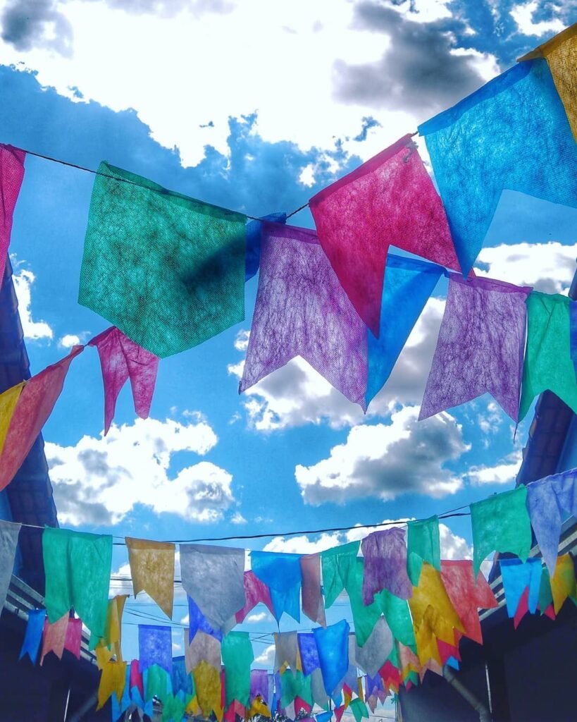 bandeirinhas para festa junina TNT