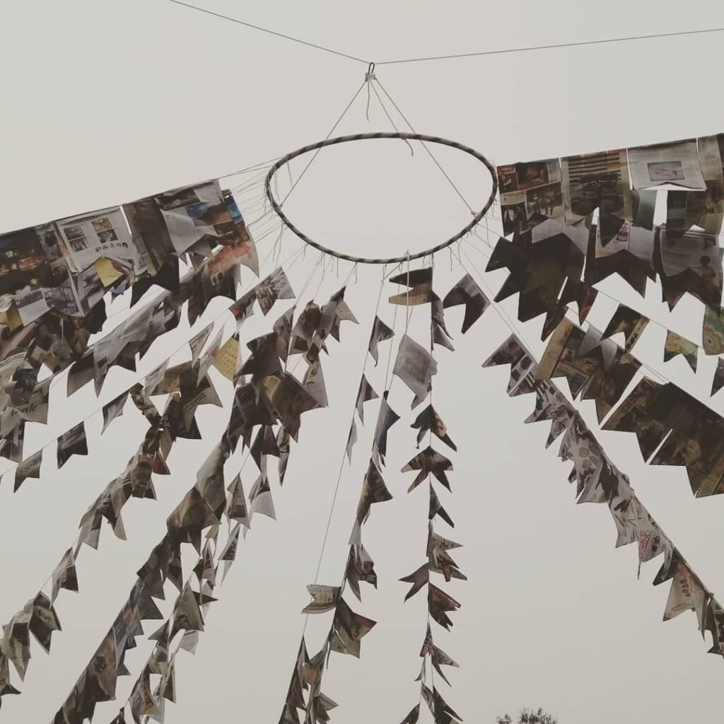 bandeirinhas para festa junina jornal