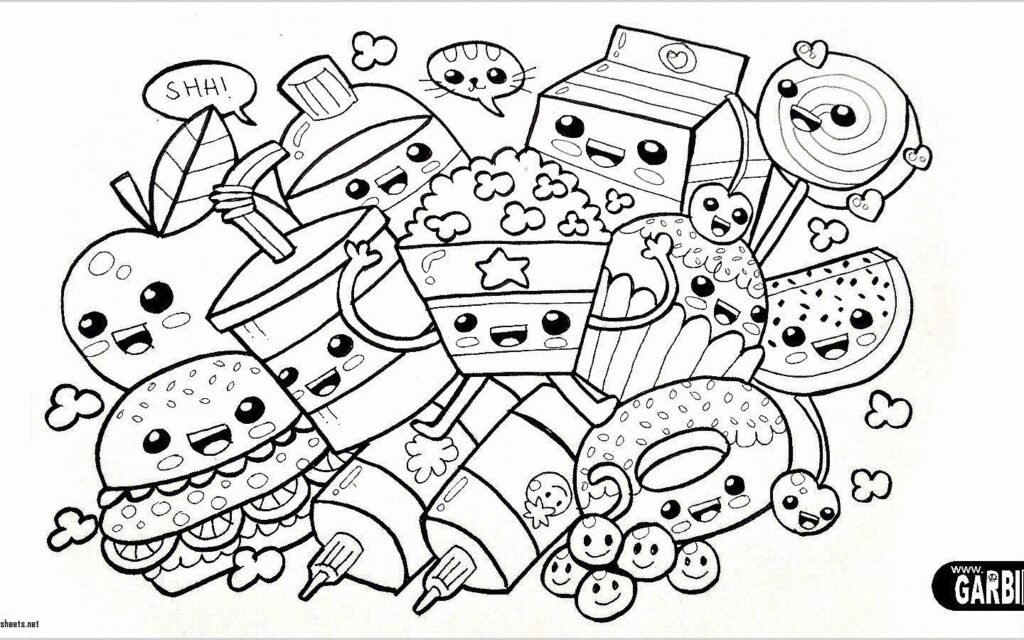 desenho kawaii comidas