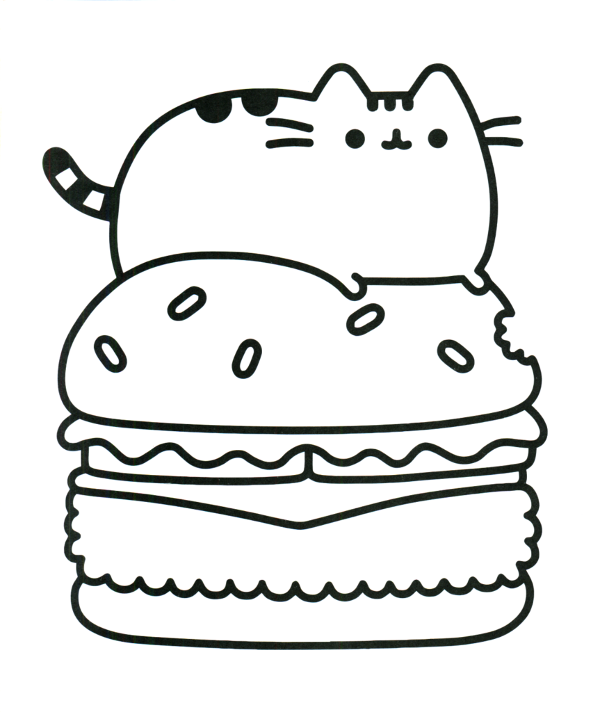 desenho kawaii hamburguer