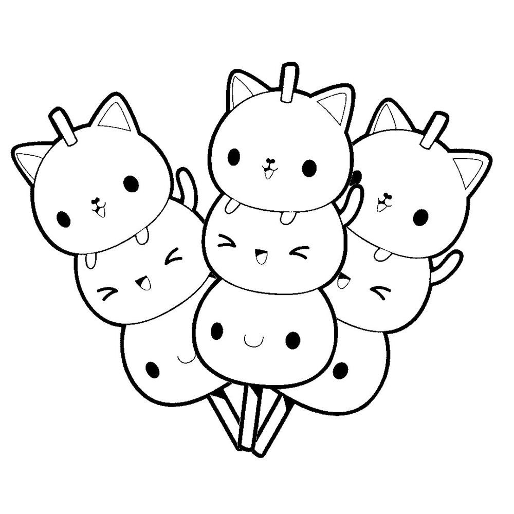 400 Desenhos Kawaii para colorir e imprimir (Muito Fácil