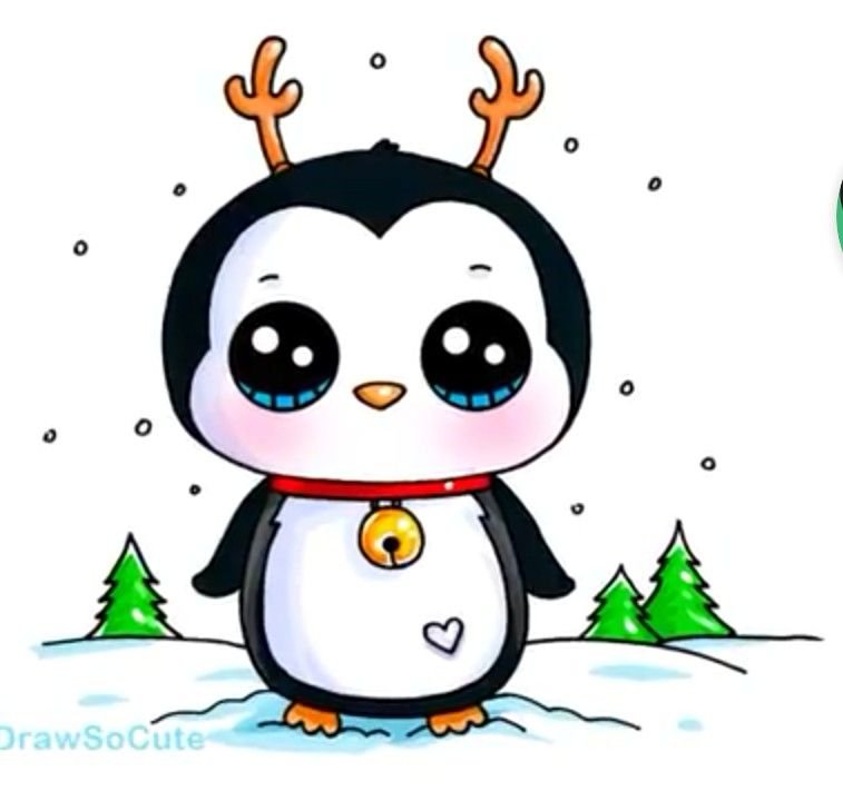 Sininho De Natal  Desenhos Kawaii, Kawaii Desenhos Fofos 580