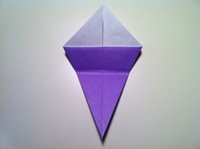 origami flor de iris crianças