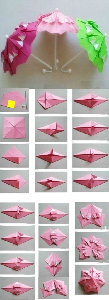 origami guarda chuva