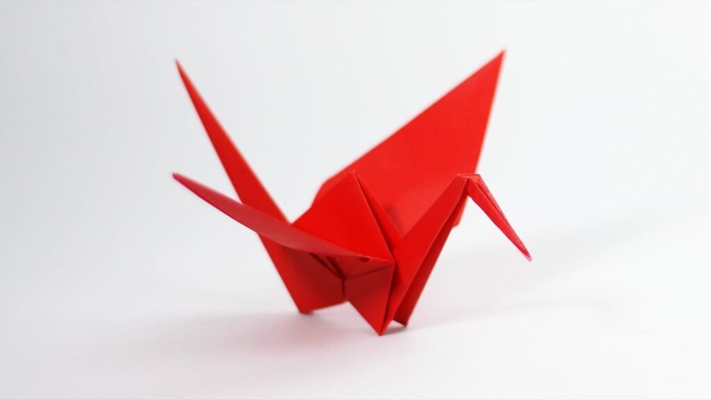 origami pássaro tsuru