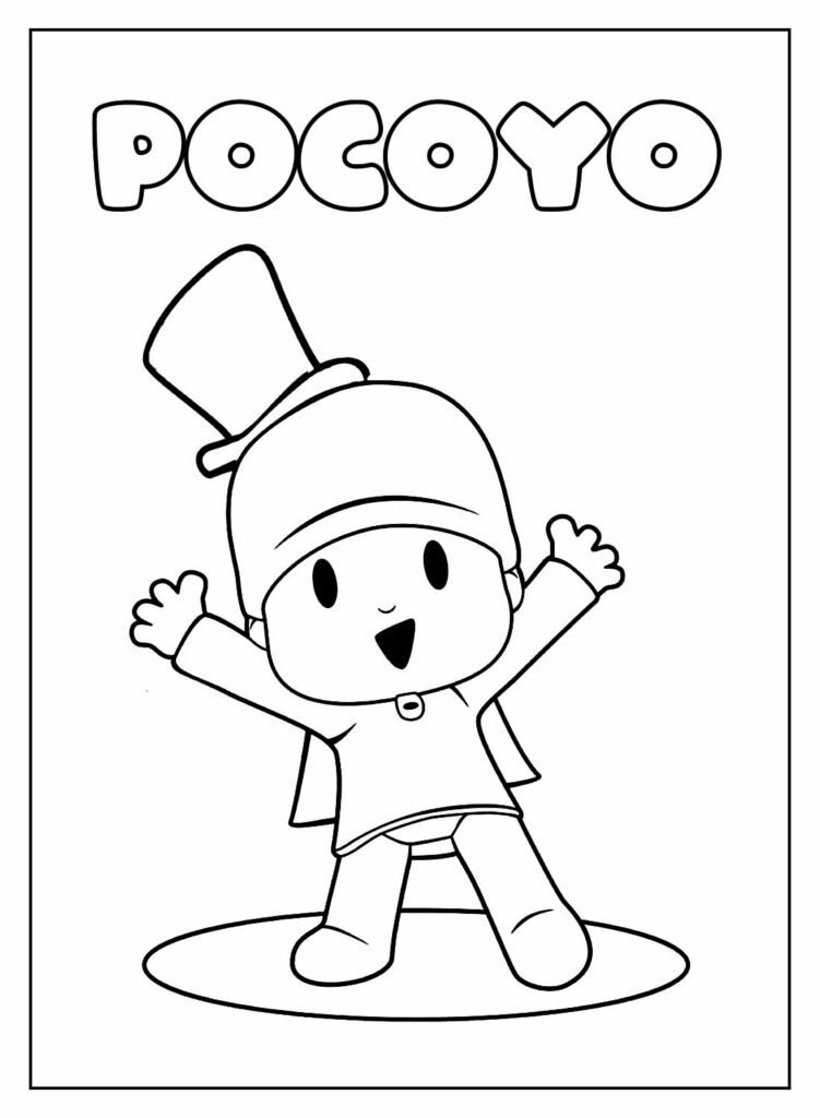 como fazer para imprimir - Bing  Pocoyo para colorir, Desenhos para  colorir, Imagens para colorir