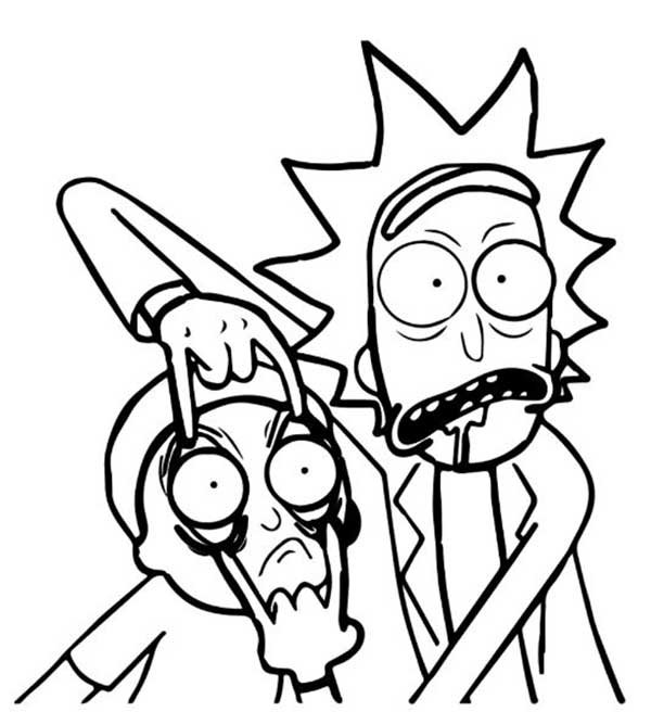 Desenho do Rick e Morty