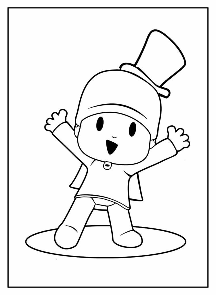 DesenhosdePocoyoparapintar