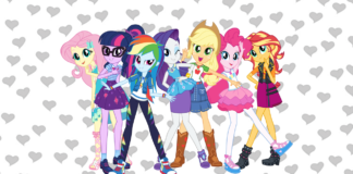Equestria Girls para colorir