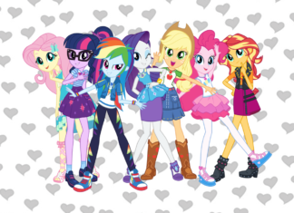 Equestria Girls para colorir