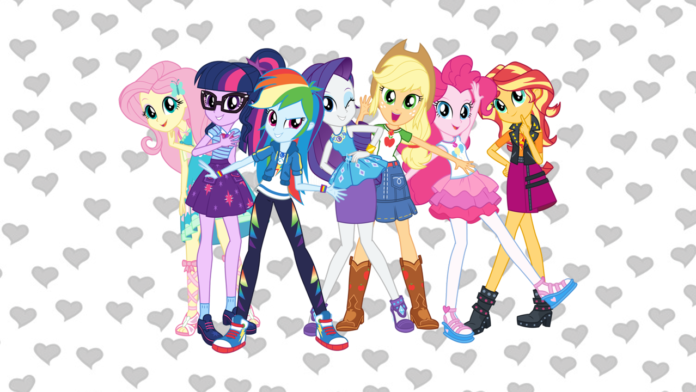 Equestria Girls para colorir