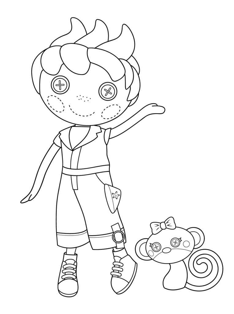 Lalaloopsy para colorir menino