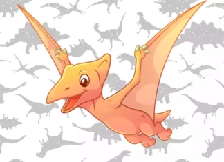 Pterodactilo para colorir