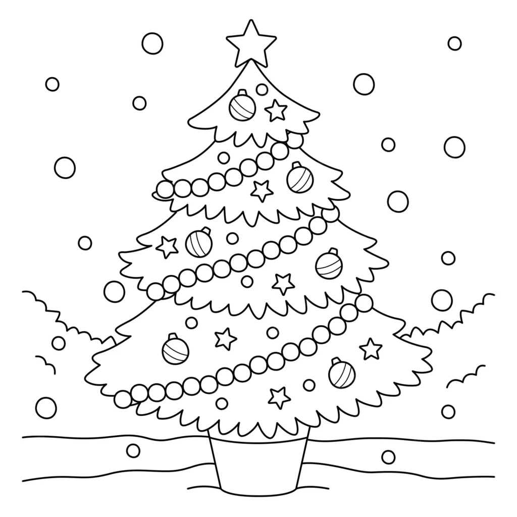 arvore de natal para colorir e imprimir legal