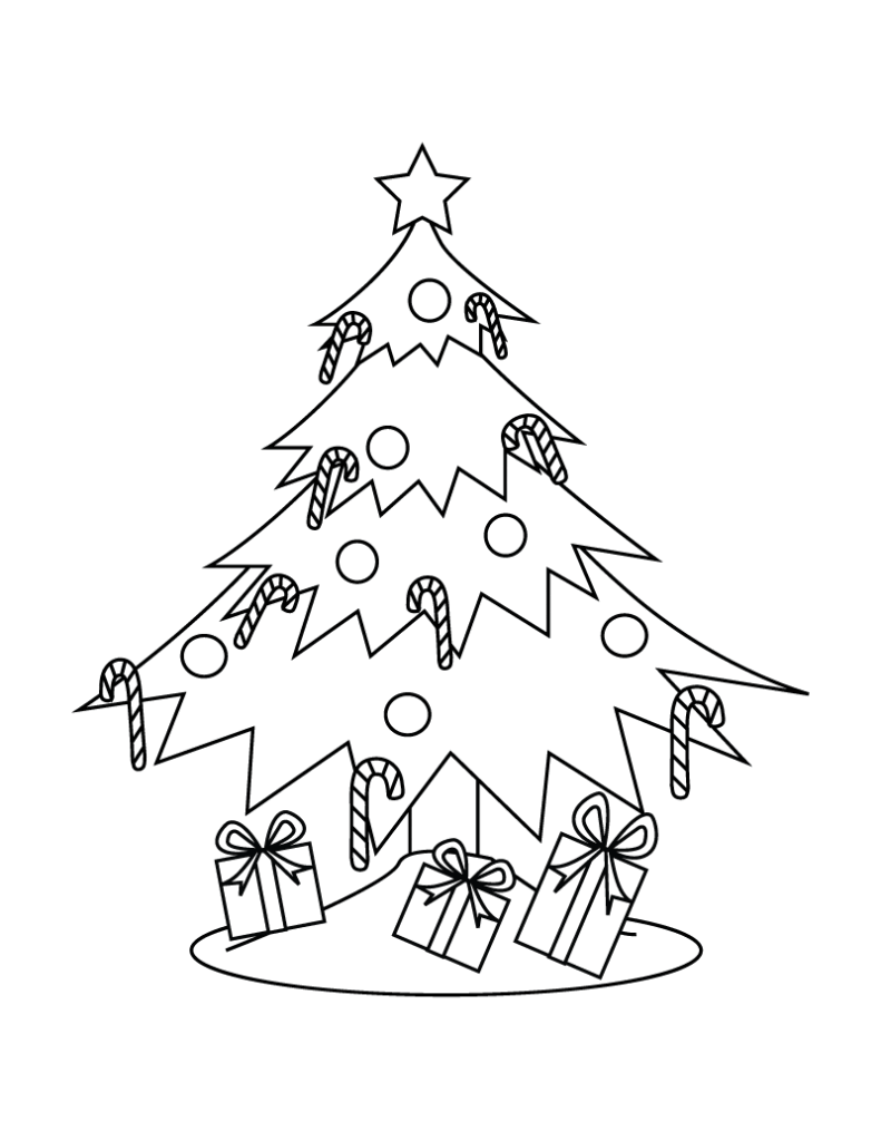 arvore de natal para pintar e imprimir