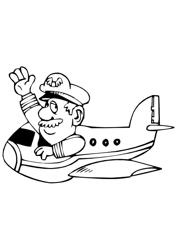 aviao para colorir 10
