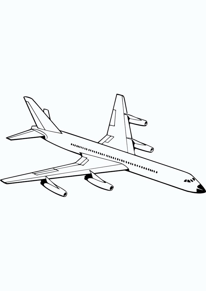 aviao para colorir 14