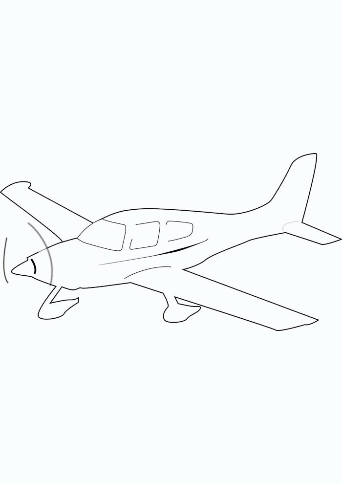 aviao para colorir 15