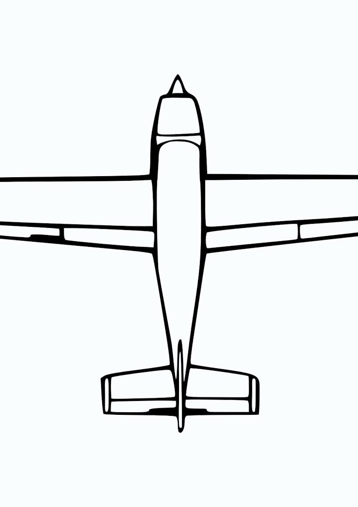 aviao para colorir 17