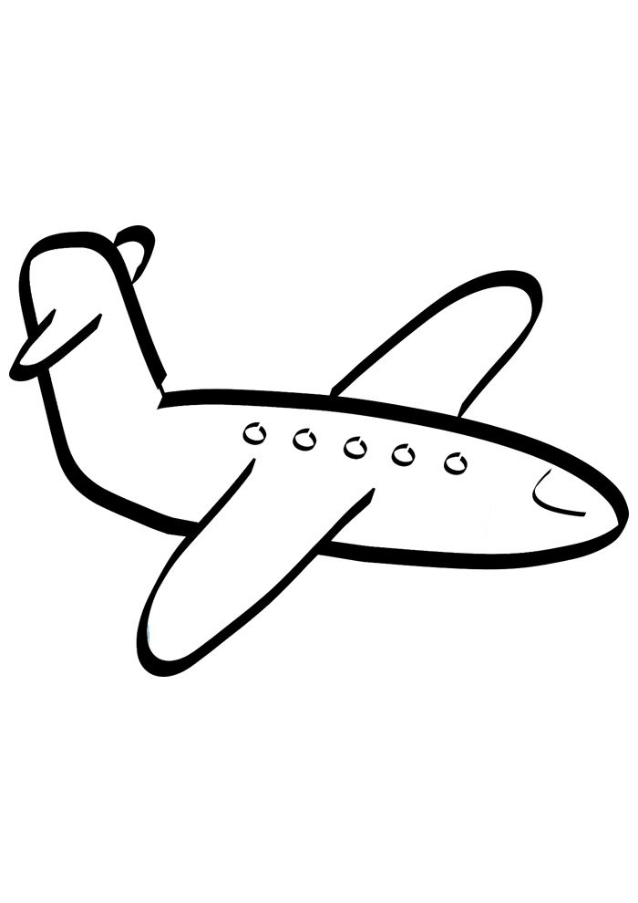 aviao para colorir 2