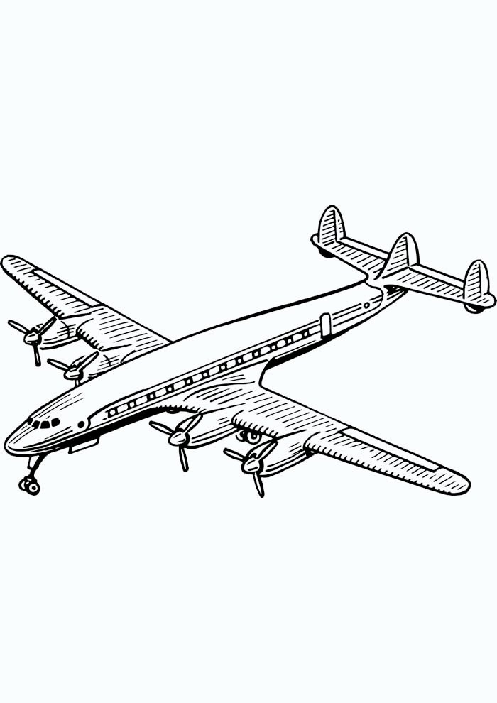 aviao para colorir 24