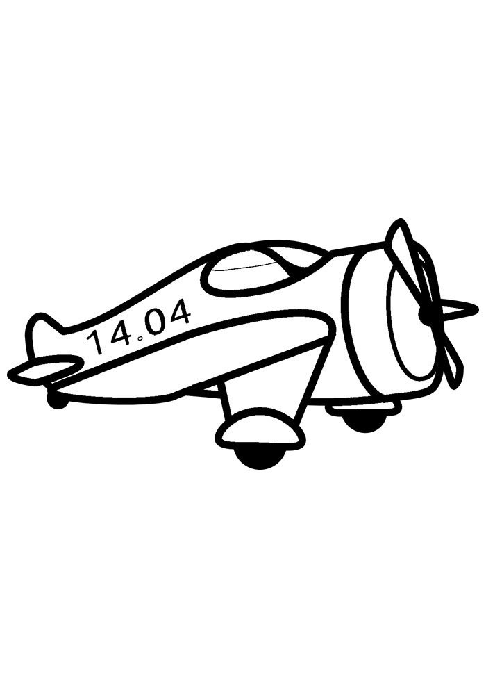 aviao para colorir 3