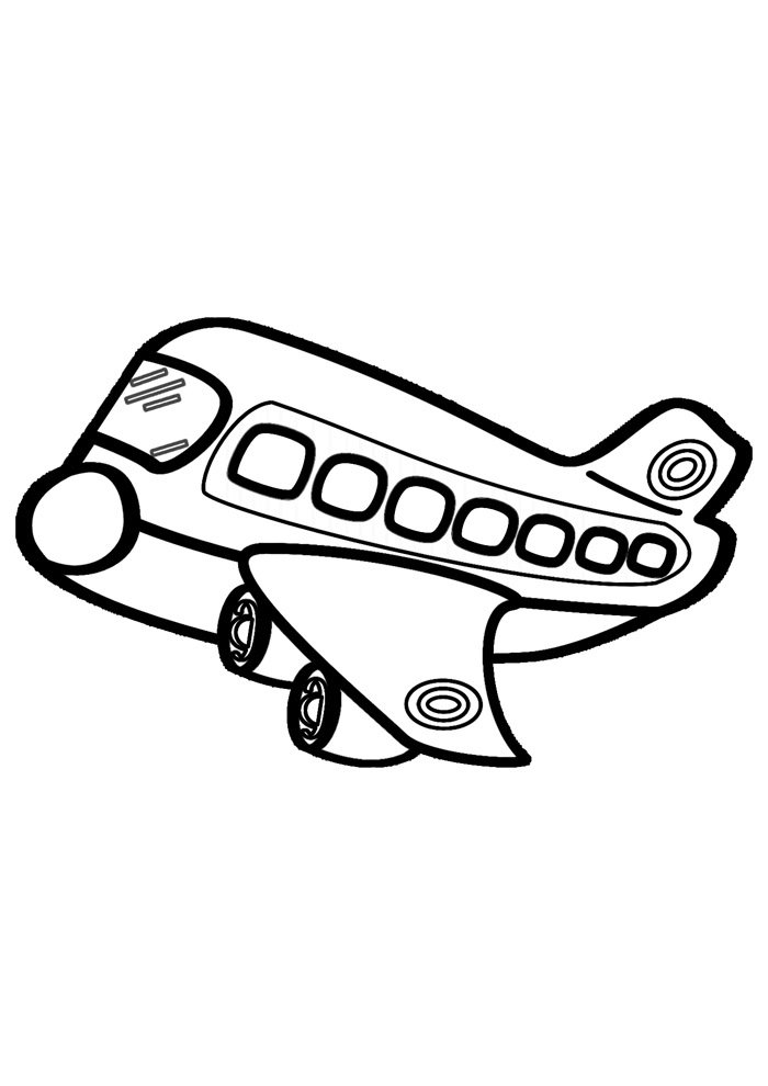aviao para colorir 5