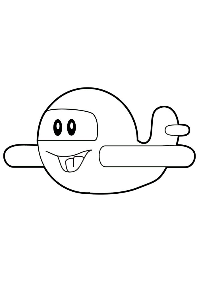 aviao para colorir 6