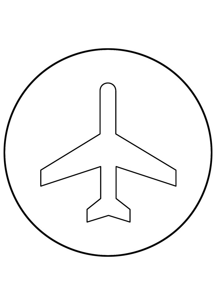 aviao para colorir 7
