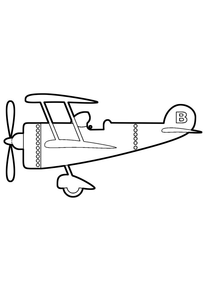 aviao para colorir 9