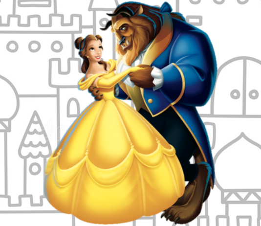 Desenhos da Bela e a Fera para Colorir e Imprimir bela e a fera para colorir