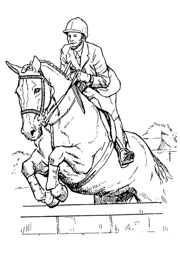 cavalo para colorir 39