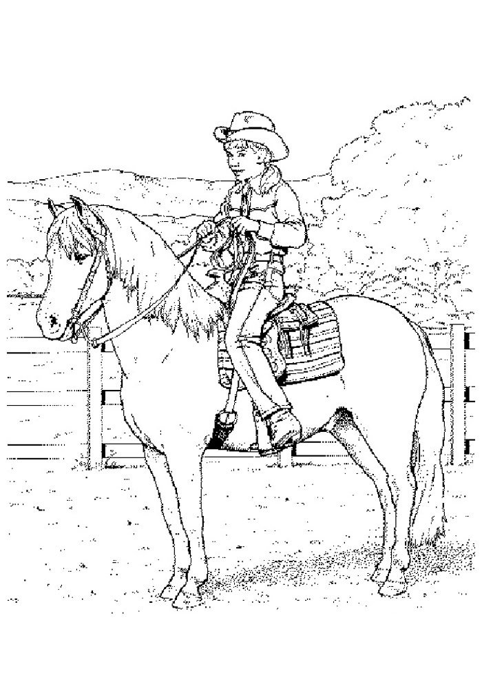 cavalo para colorir 40