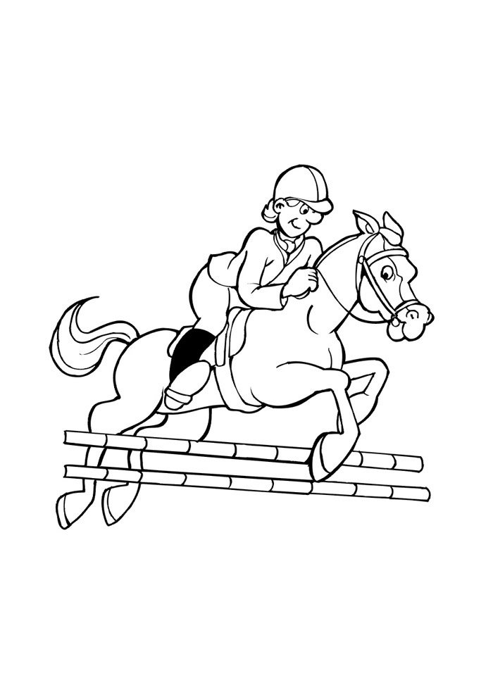 cavalo para colorir 44