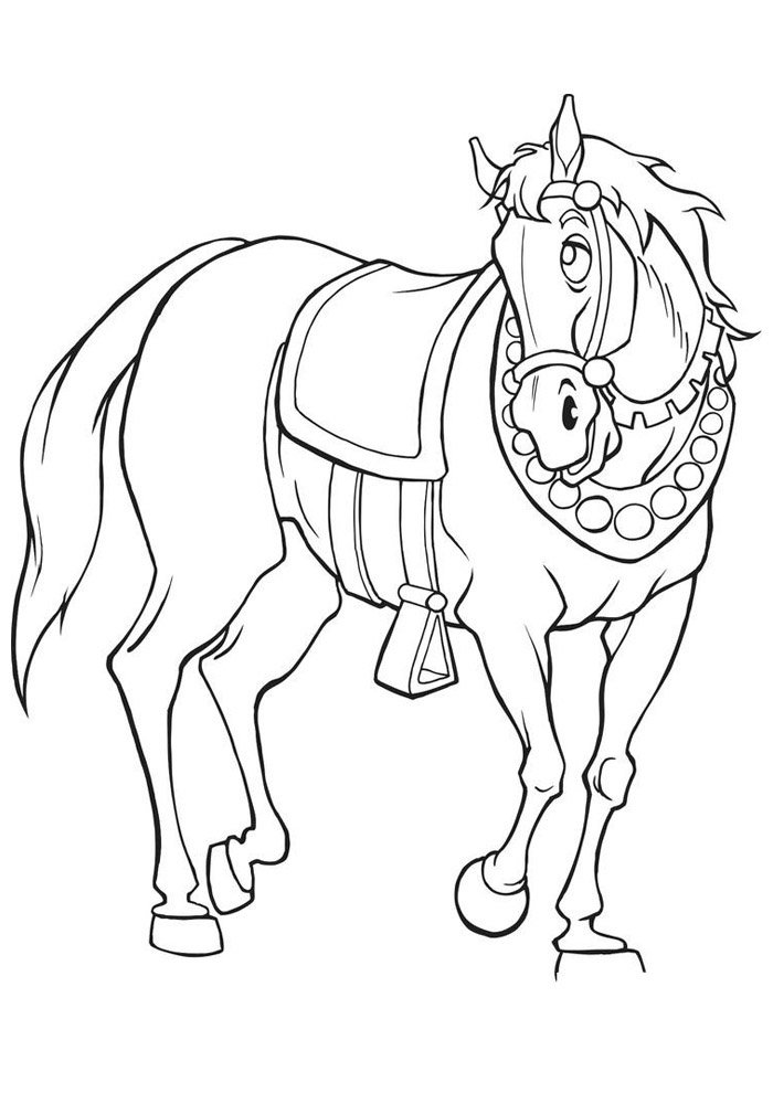 cavalo para colorir 45