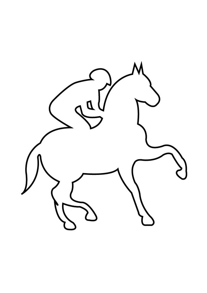 cavalo para colorir 74