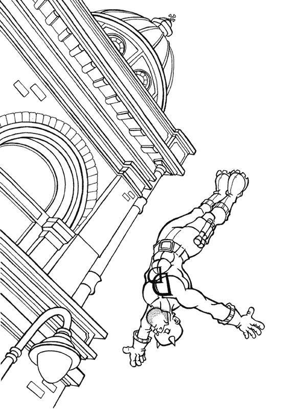 coloring daredevil 78240