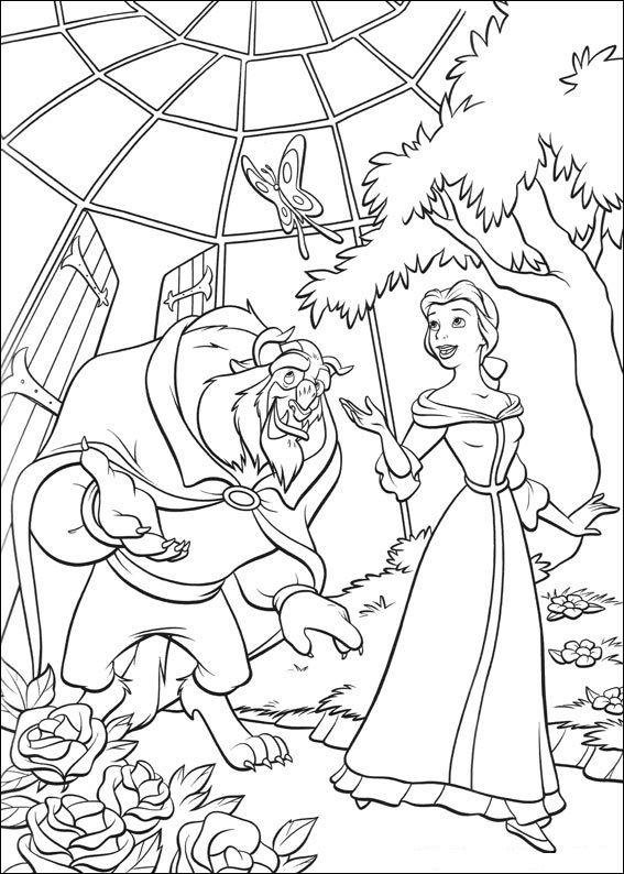 desenho a bela e a fera imprimir 06