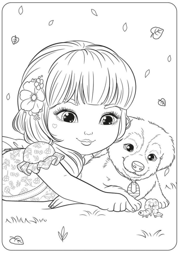 jolie para colorir