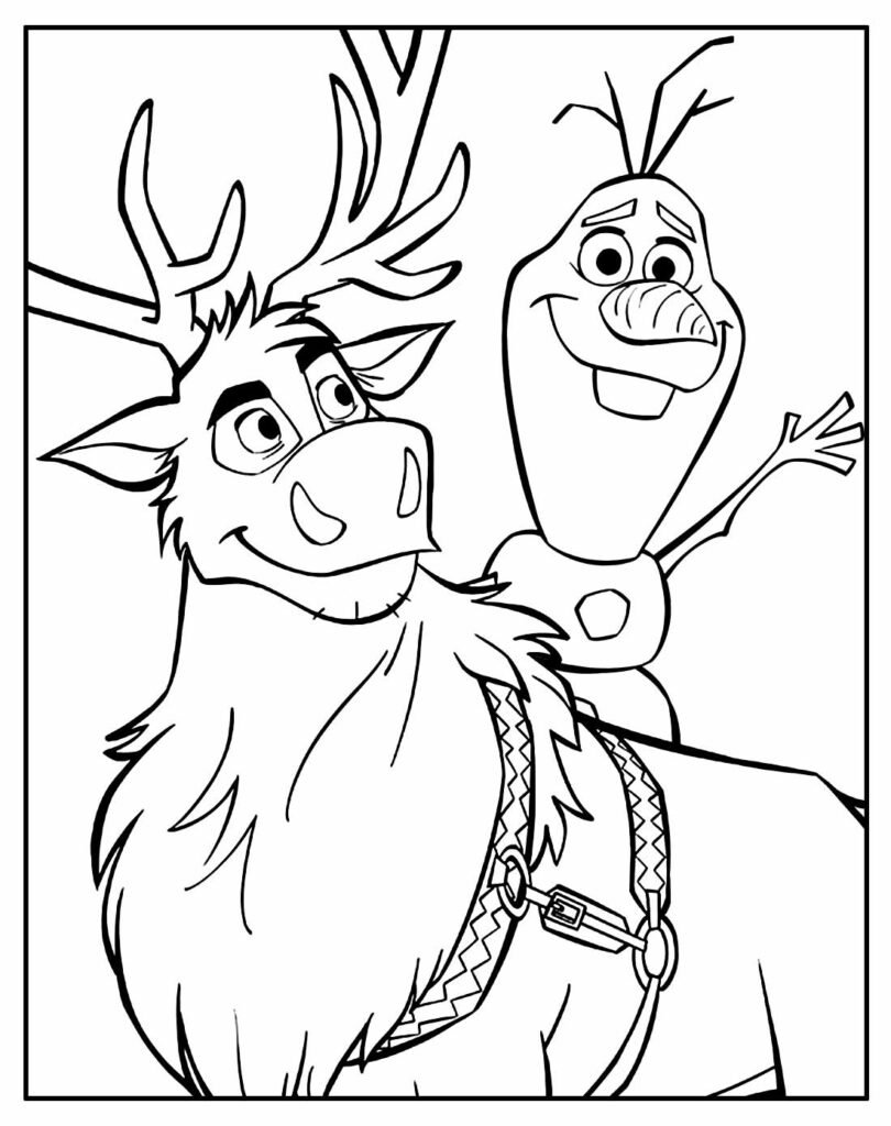 desenho da frozen para colorir 10