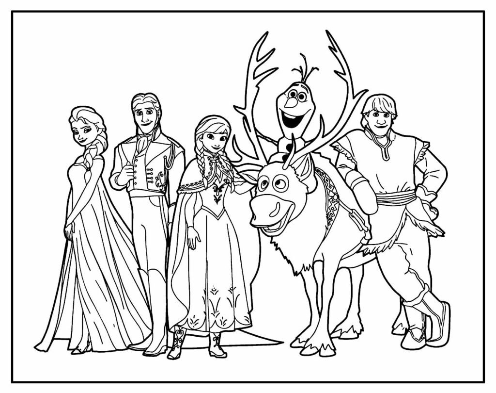 desenho da frozen para colorir 13