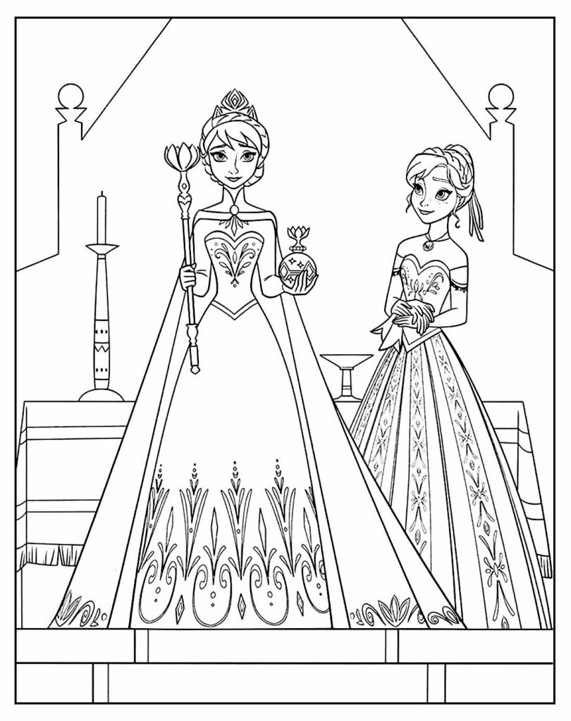 desenho da frozen para colorir 15