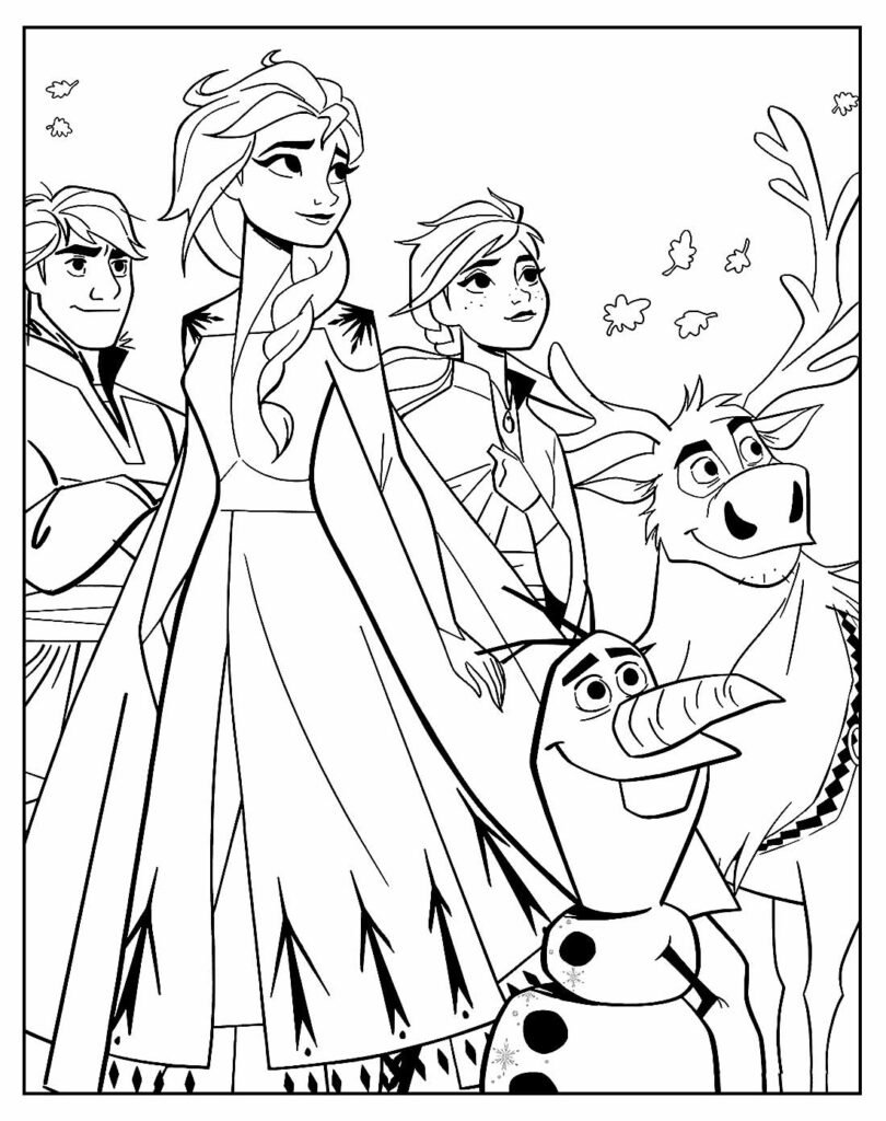 desenho da frozen para colorir 16