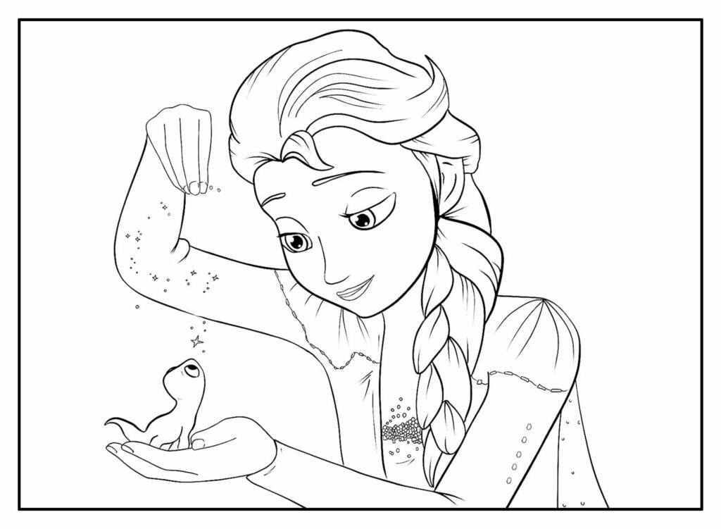 desenho da frozen para colorir 24