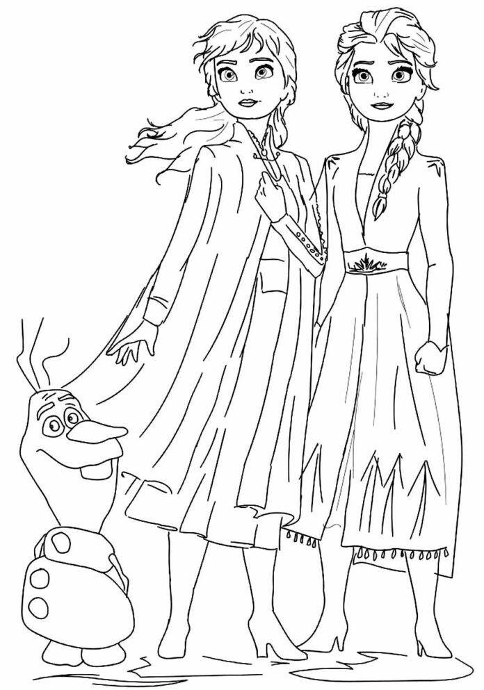 +100 Desenhos Frozen para Colorir e Imprimir
